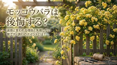 モッコウバラは後悔する？迷惑と言われる理由と失敗しない育て方・誘引のポイント