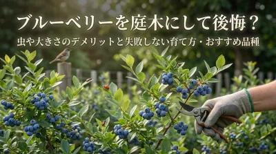 ブルーベリーを庭木にして後悔？虫や大きさのデメリットと失敗しない育て方・おすすめ品種