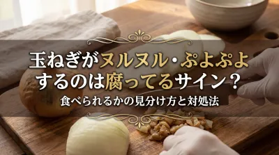 玉ねぎがヌルヌル・ぷよぷよするのは腐ってるサイン？見た目で食べられるかの見分け方と対処法