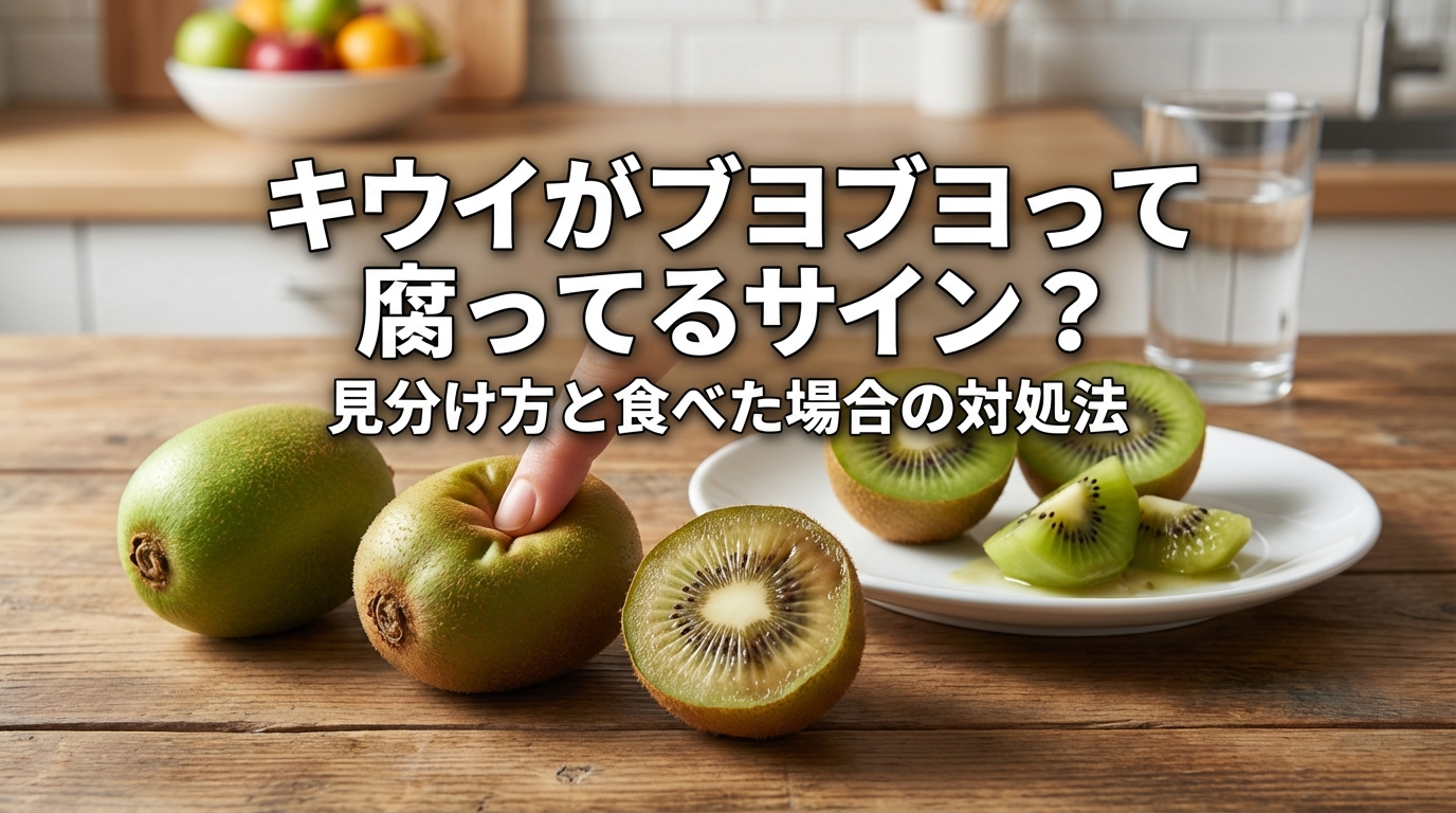 キウイがブヨブヨって腐ってるサイン？見分け方と食べた場合の対処法