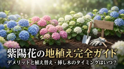 紫陽花の地植えはデメリットばかり？植え替え・挿し木の最適な時期を解説