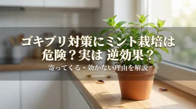 ゴキブリ対策にミント栽培は危険？実は逆効果？寄ってくる・効かない理由を解説