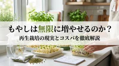 もやしは無限に増やせるのか？再生栽培の現実とコスパを徹底解説