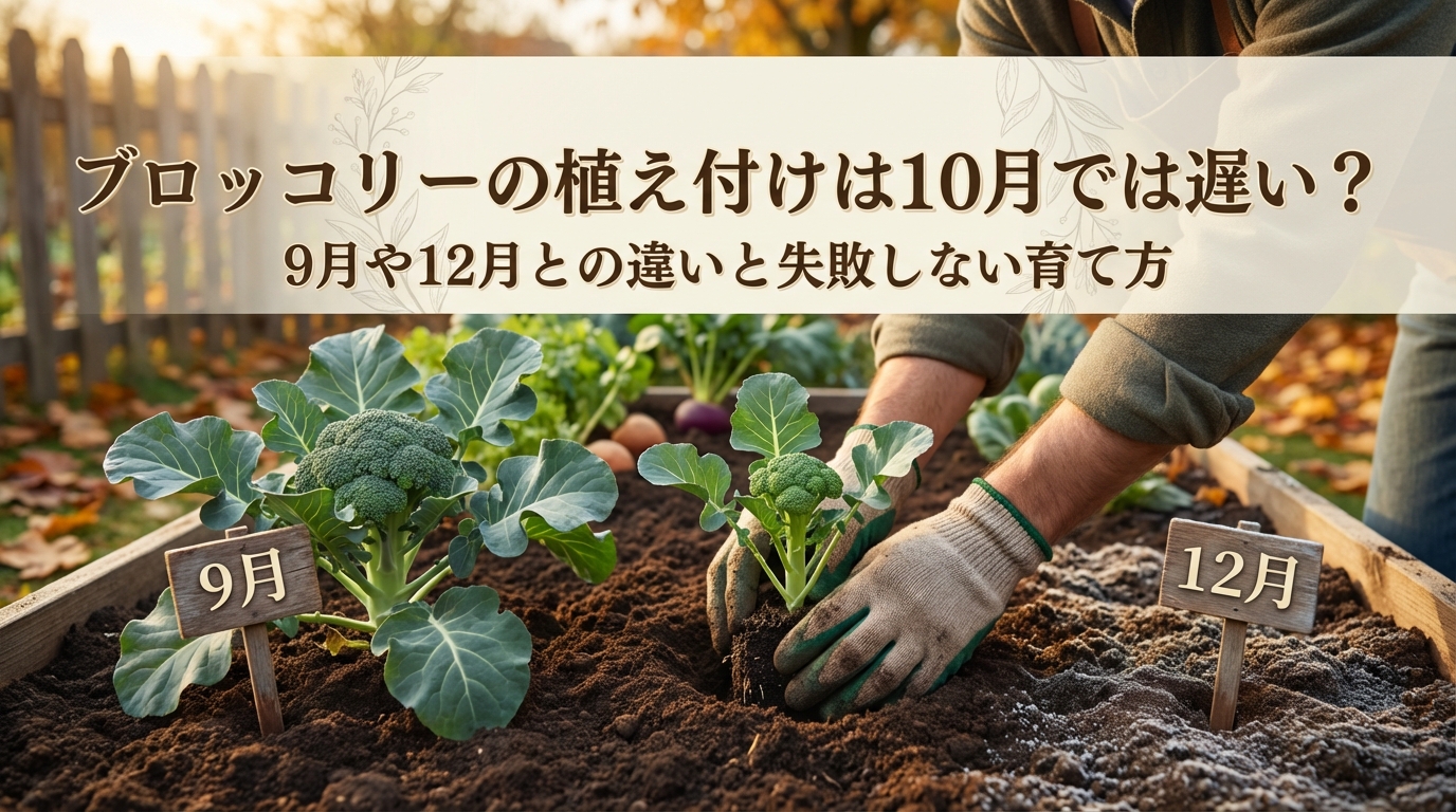 ブロッコリーの植え付けは10月では遅い？9月や12月との違いと失敗しない育て方