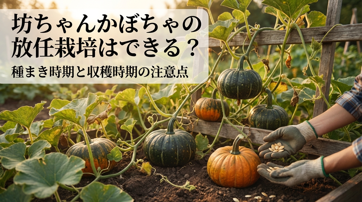 坊ちゃんかぼちゃの放任栽培はできる？種まき時期と収穫時期の注意点とは
