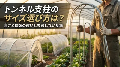 トンネル支柱のサイズ選び方は？高さと種類の違いと失敗しない基準