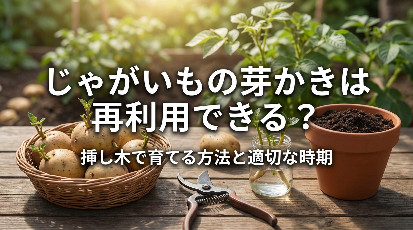じゃがいもの芽かきは再利用できる？挿し木で育てる方法と適切な時期