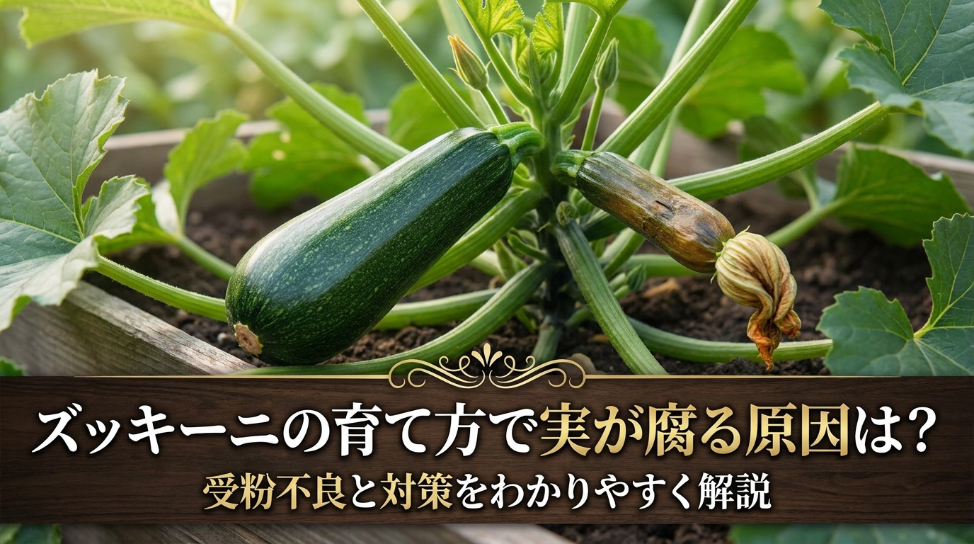 ズッキーニの育て方で実が腐る原因は？受粉不良と対策をわかりやすく解説