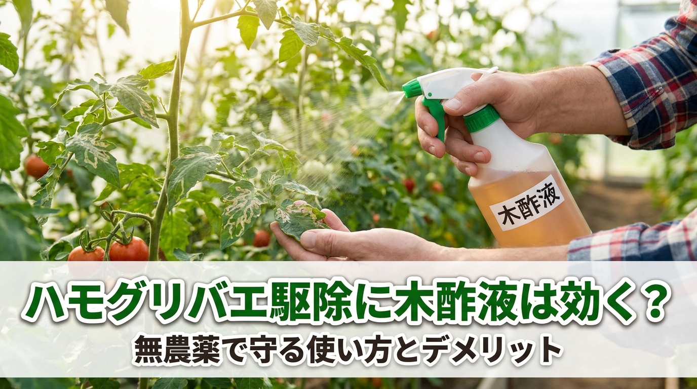 ハモグリバエ駆除に木酢液は効く？無農薬で守る使い方とデメリット