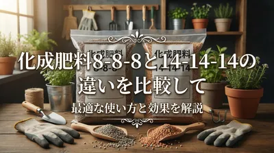 化成肥料8-8-8と14-14-14の違いを比較して最適な使い方と効果を解説