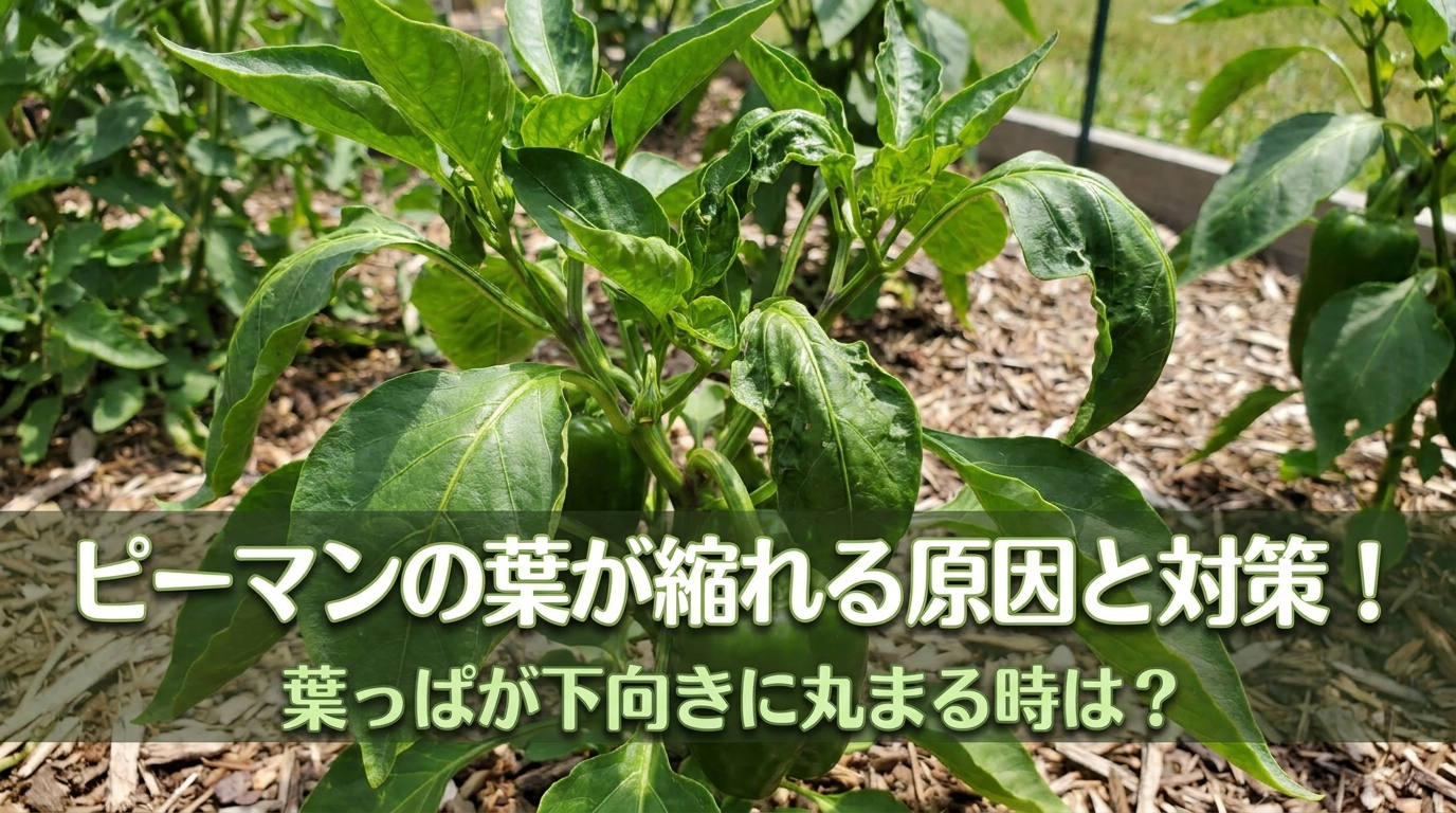 ピーマンの葉が縮れる原因と対策！葉っぱが下向きに丸まる時は？