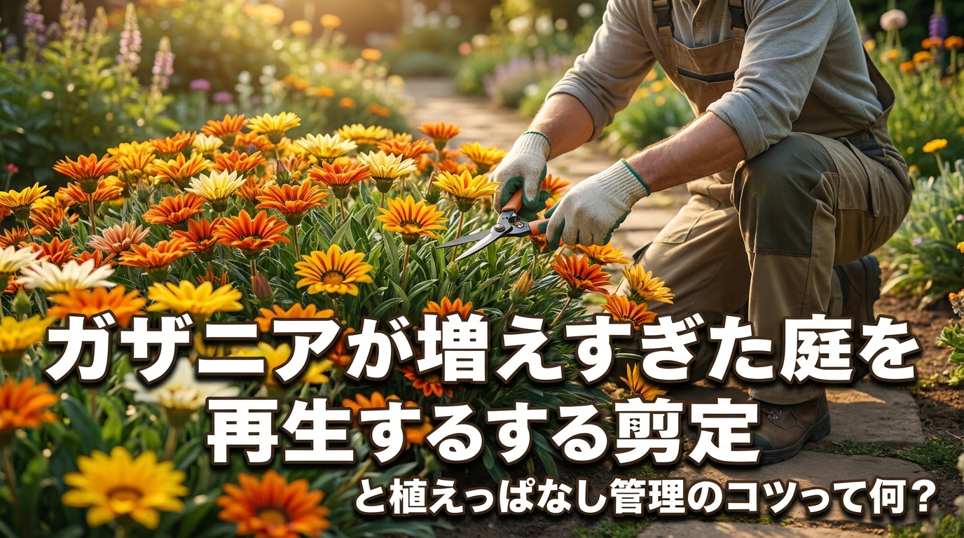ガザニアが増えすぎた庭を再生する剪定と植えっぱなし管理のコツって何？