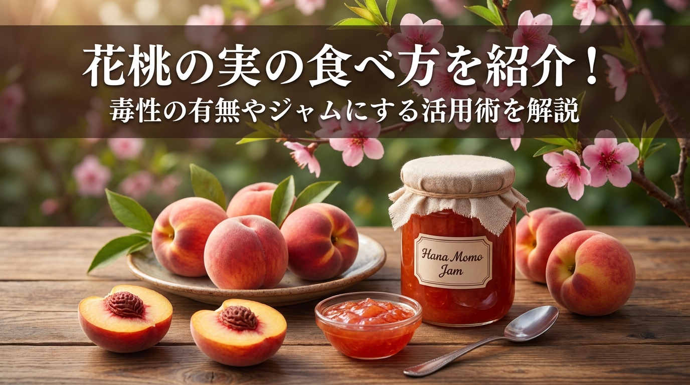 花桃の実の食べ方を紹介！毒性の有無やジャムにする活用術を解説