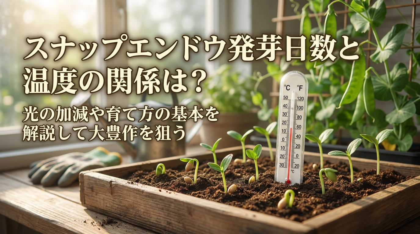 スナップエンドウ発芽日数と温度の関係は？光の加減や育て方の基本を解説して大豊作を狙う