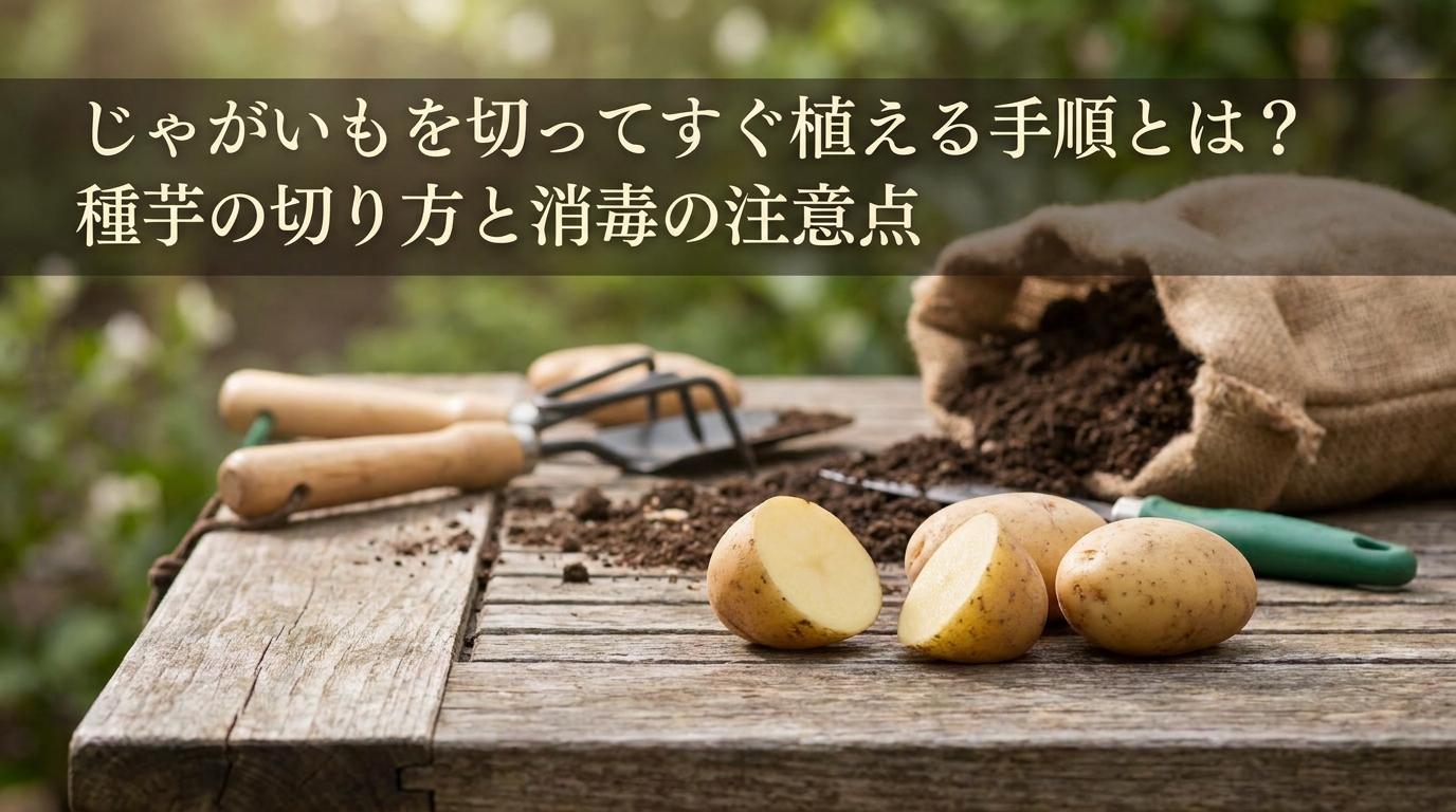じゃがいもを切ってすぐ植える手順とは？種芋の切り方と消毒の注意点