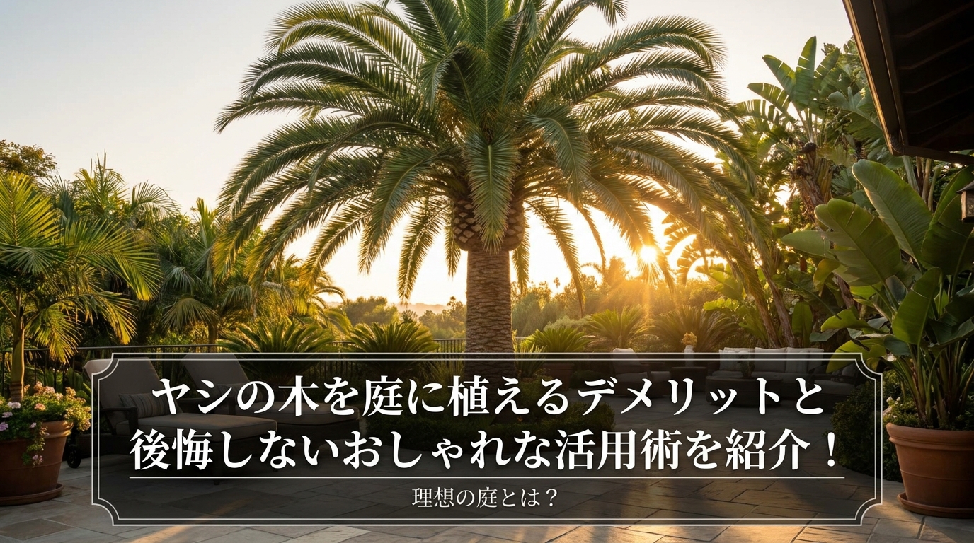 ヤシの木を庭に植えるデメリットと後悔しないおしゃれな活用術を紹介！理想の庭とは？
