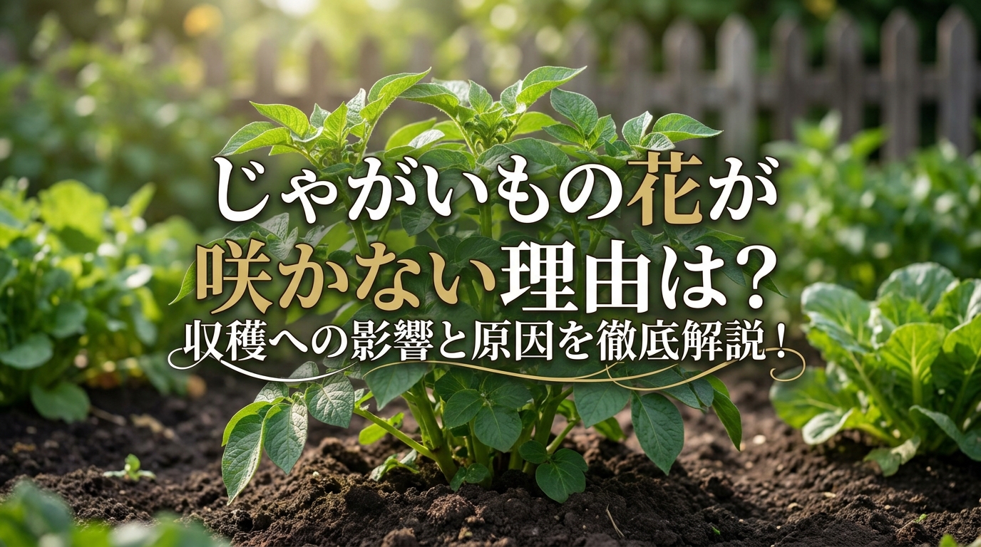 じゃがいもの花が咲かない理由は？収穫への影響と原因を徹底解説！