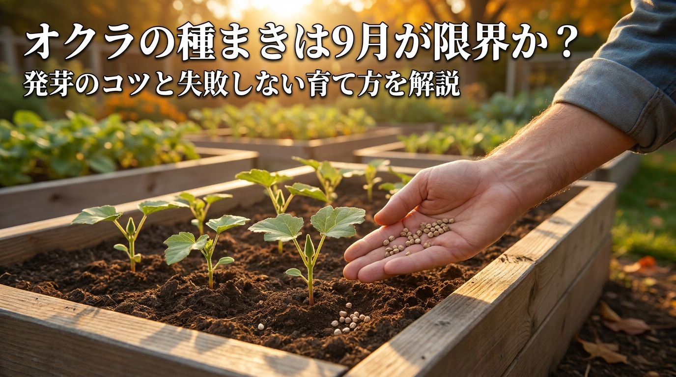 オクラの種まきは9月が限界か？発芽のコツと失敗しない育て方を解説