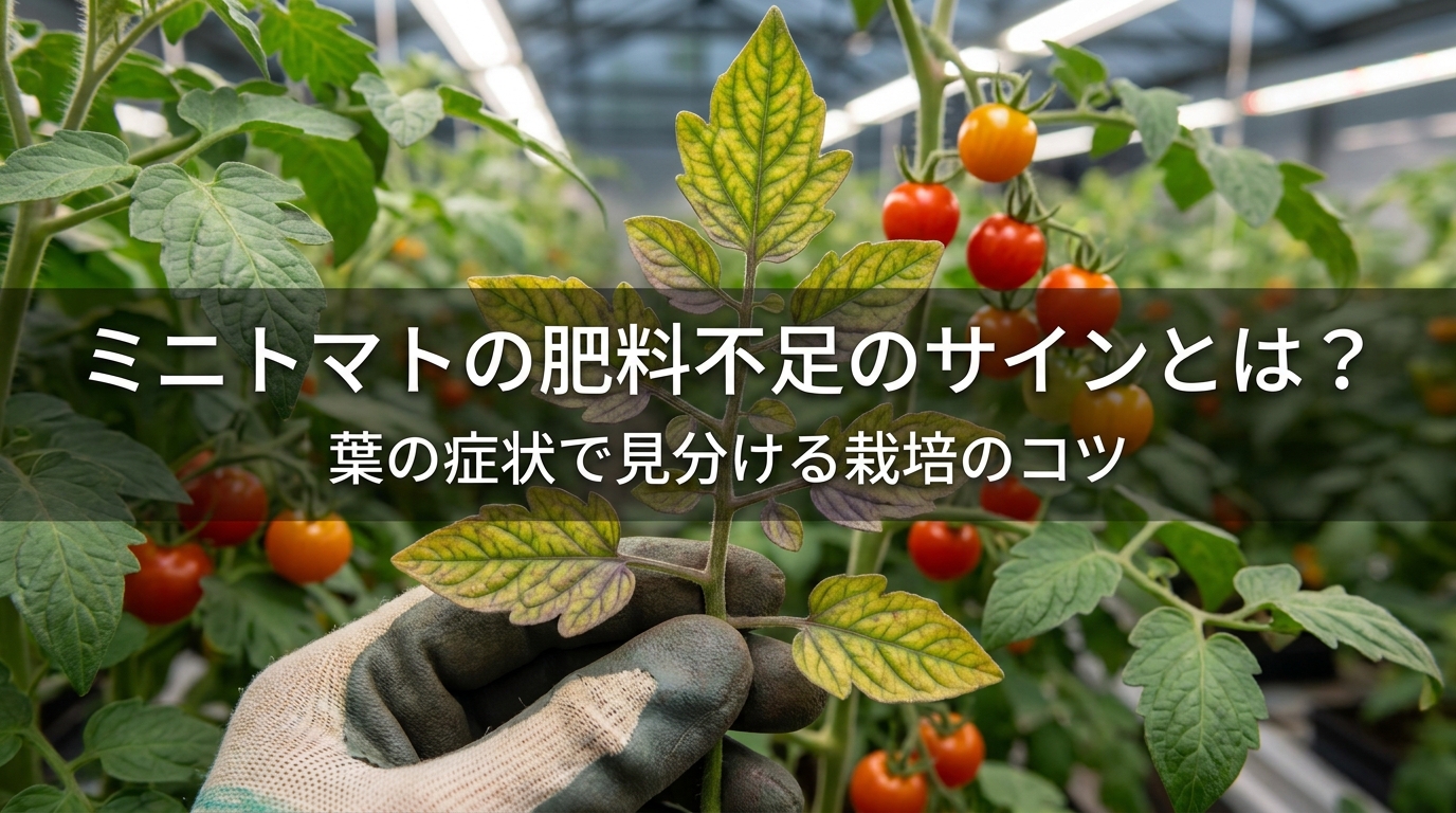 ミニトマトの肥料不足のサインとは？葉の症状で見分ける栽培のコツ