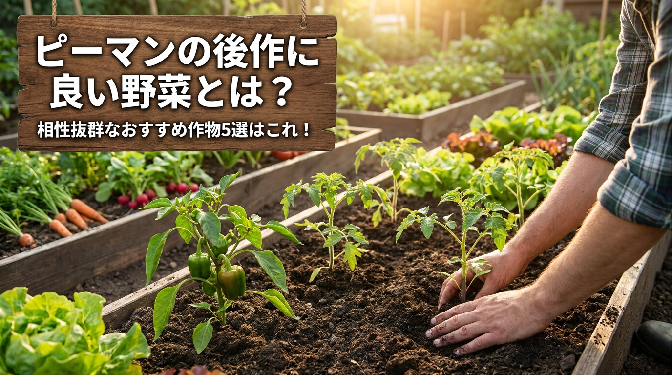 ピーマンの後作に良い野菜とは？相性抜群なおすすめ作物5選はこれ！