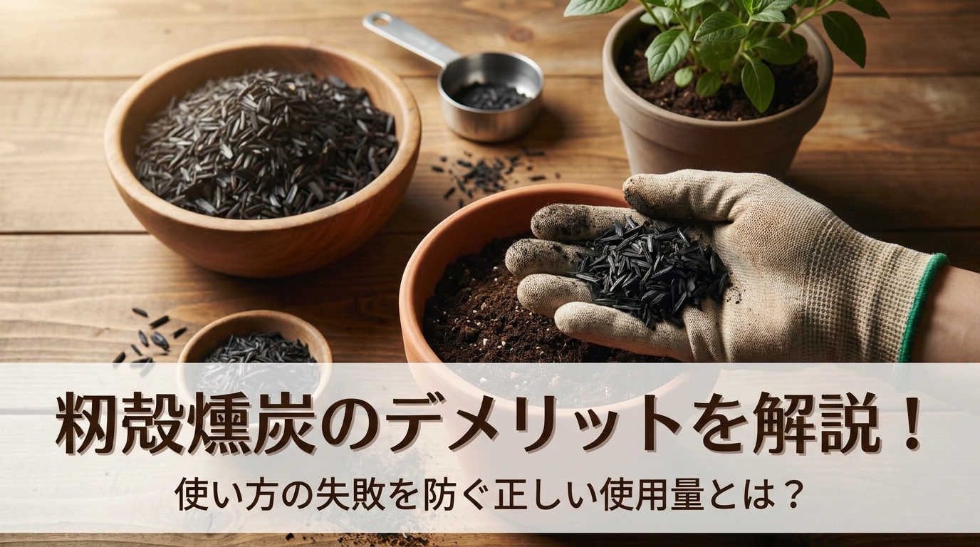 籾殻燻炭のデメリットを解説!使い方の失敗を防ぐ正しい使用量とは?