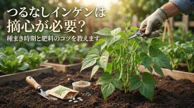 つるなしインゲンは摘心が必要？種まき時期と肥料のコツを教えます