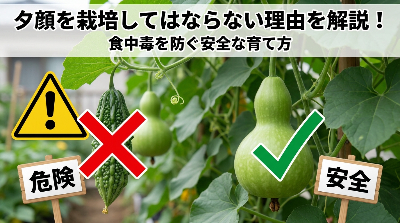 夕顔を栽培してはならない理由を解説!食中毒を防ぐ安全な育て方とは