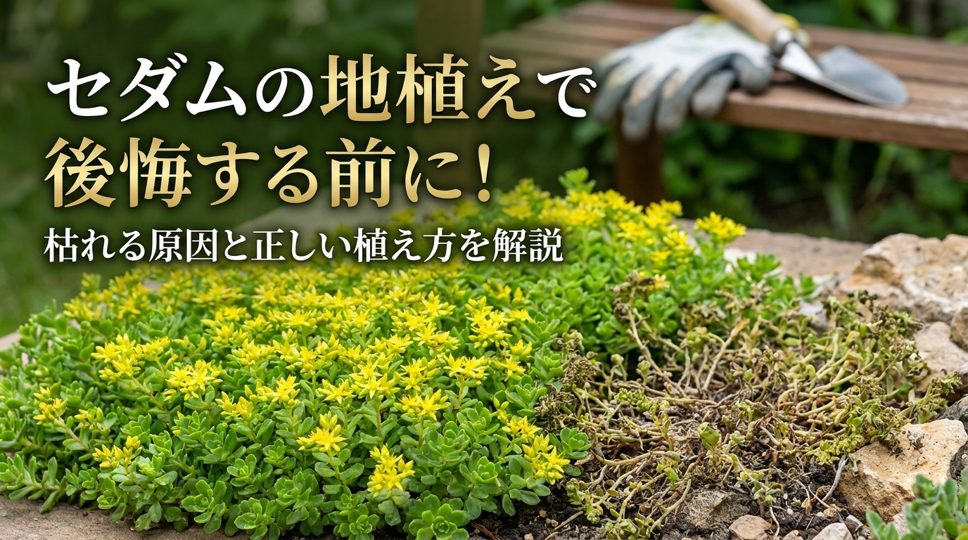 セダムの地植えで後悔する前に！枯れる原因と正しい植え方を解説