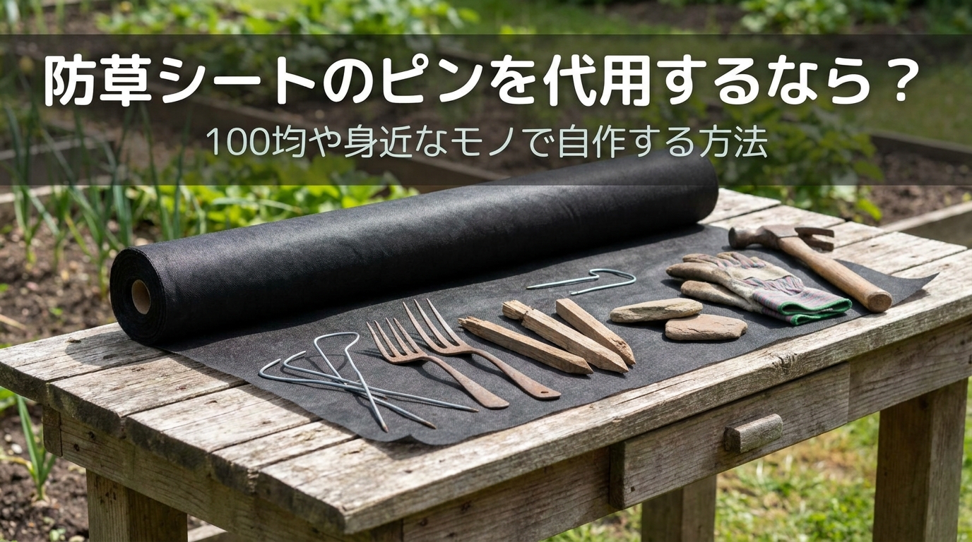 防草シートのピンを代用するなら？100均や身近なモノで自作する方法