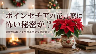 ポインセチアの花言葉に怖い秘密が？恋愛や結婚にまつわる由来を徹底解剖