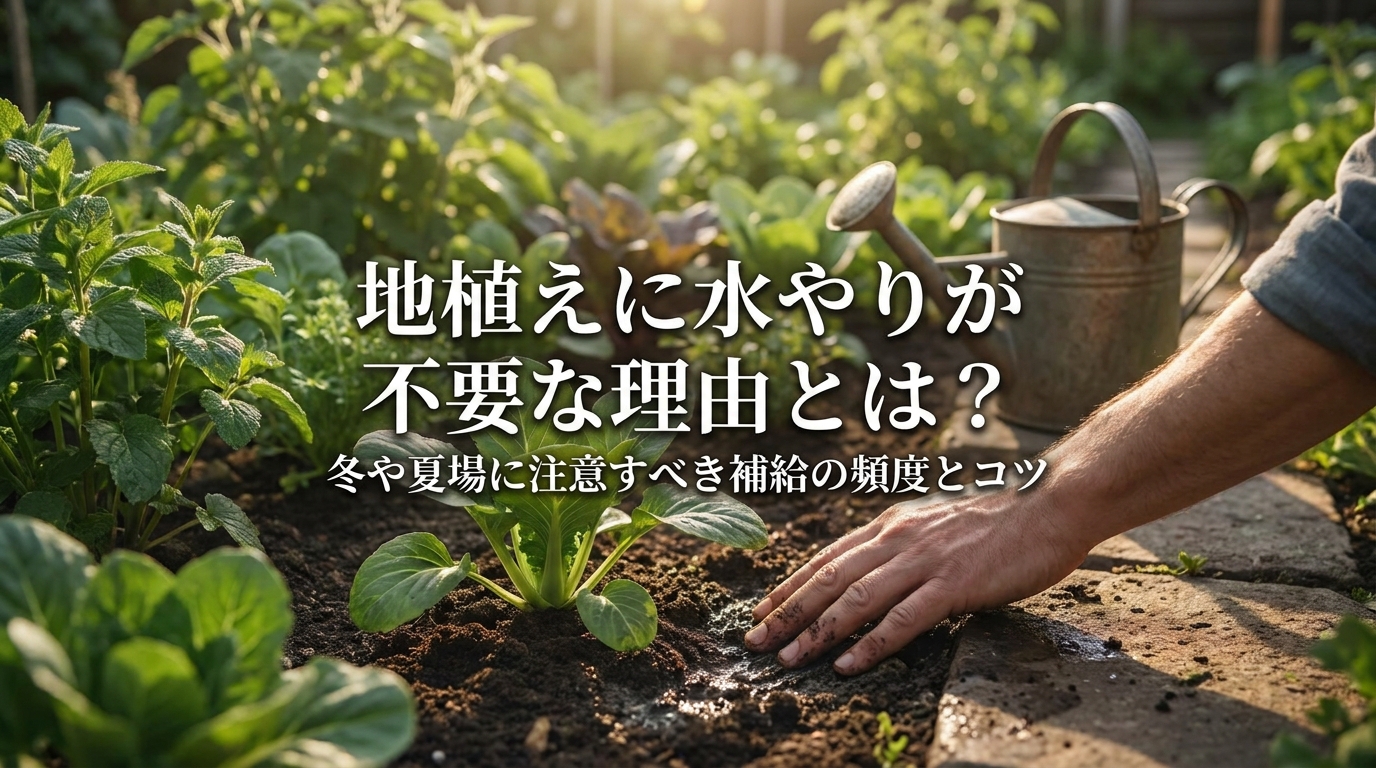 地植えに水やりが不要な理由とは？冬や夏場に注意すべき補給の頻度とコツ