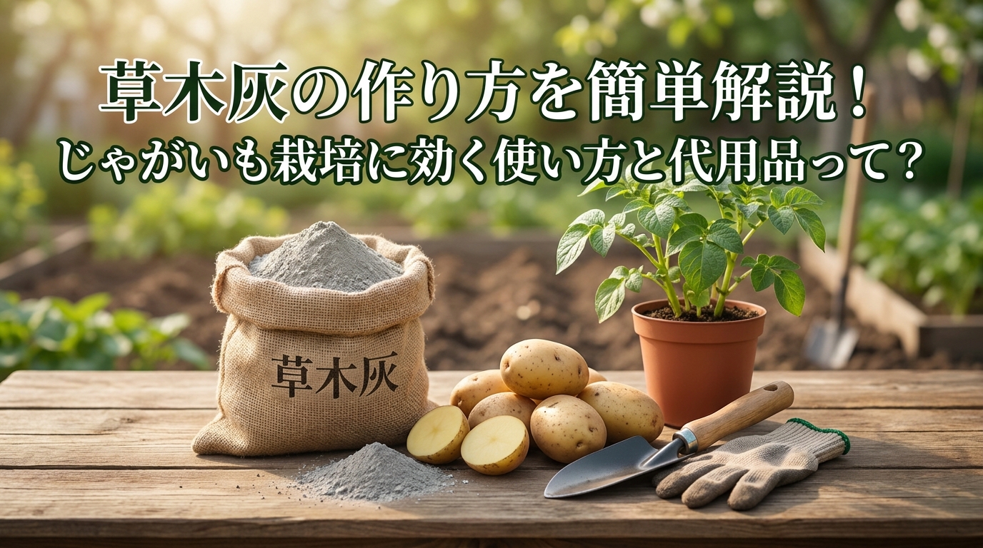 草木灰の作り方を簡単解説！じゃがいも栽培に効く使い方と代用品って？