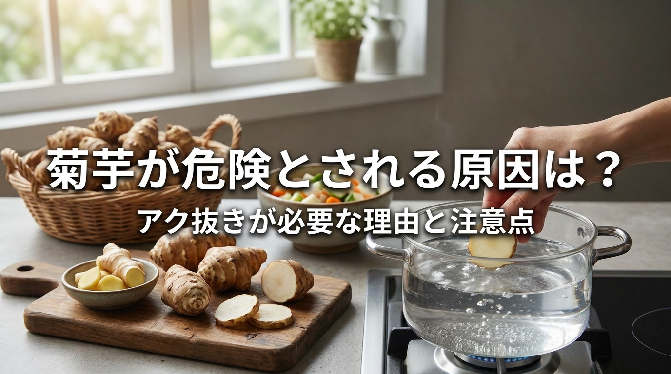 菊芋が危険とされる原因は?アク抜きが必要な理由と注意点