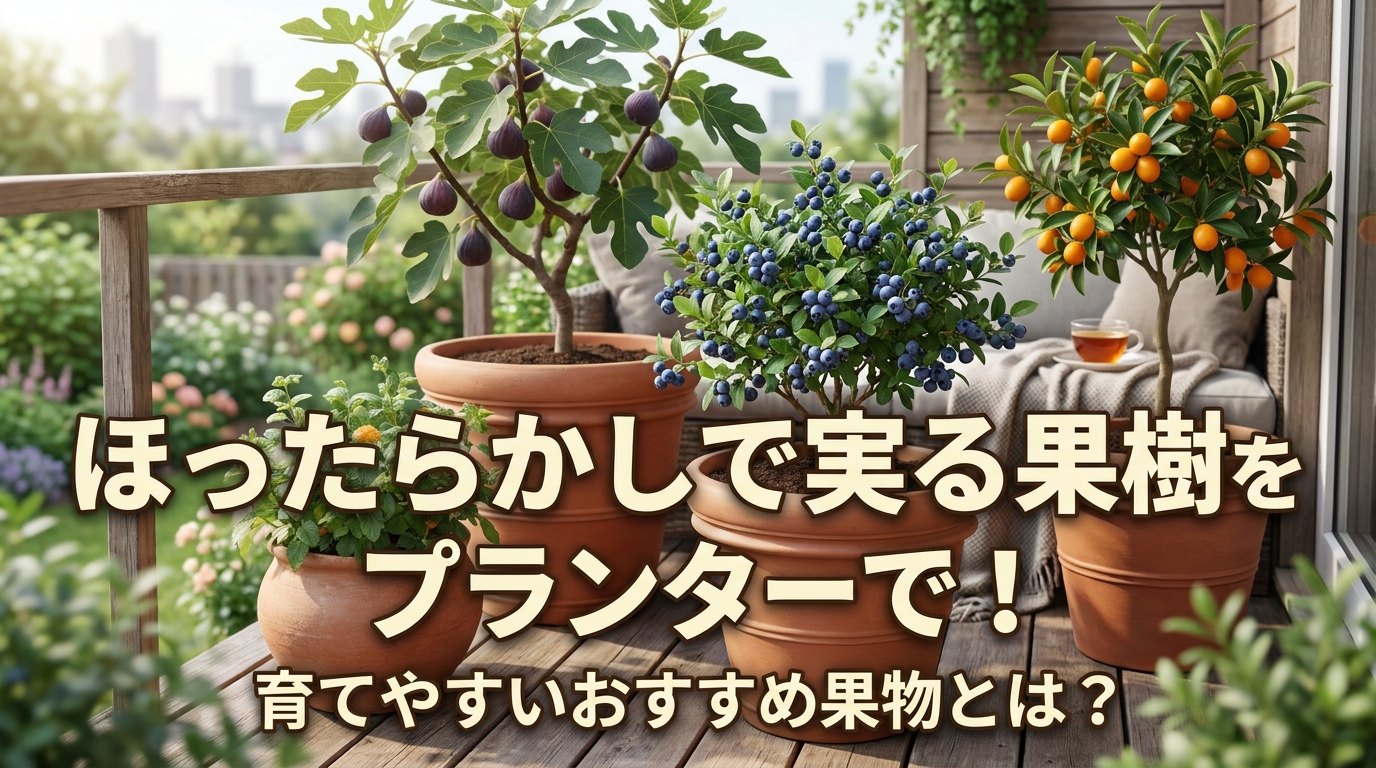 ほったらかしで実る果樹をプランターで!育てやすいおすすめ果物とは?