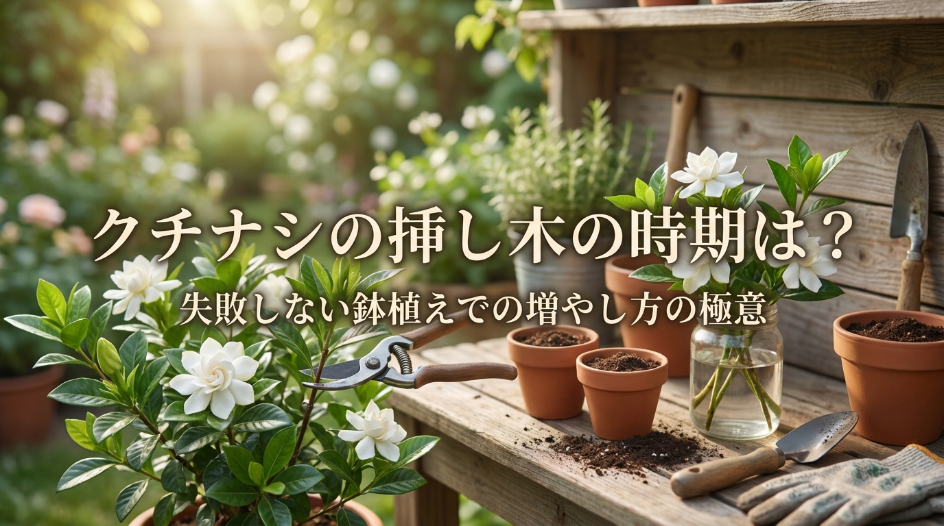 クチナシの挿し木の時期は？失敗しない鉢植えでの増やし方の極意