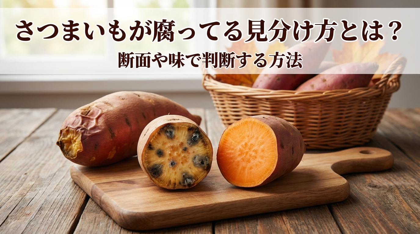 さつまいもが腐ってる見分け方とは？断面や味で判断する方法