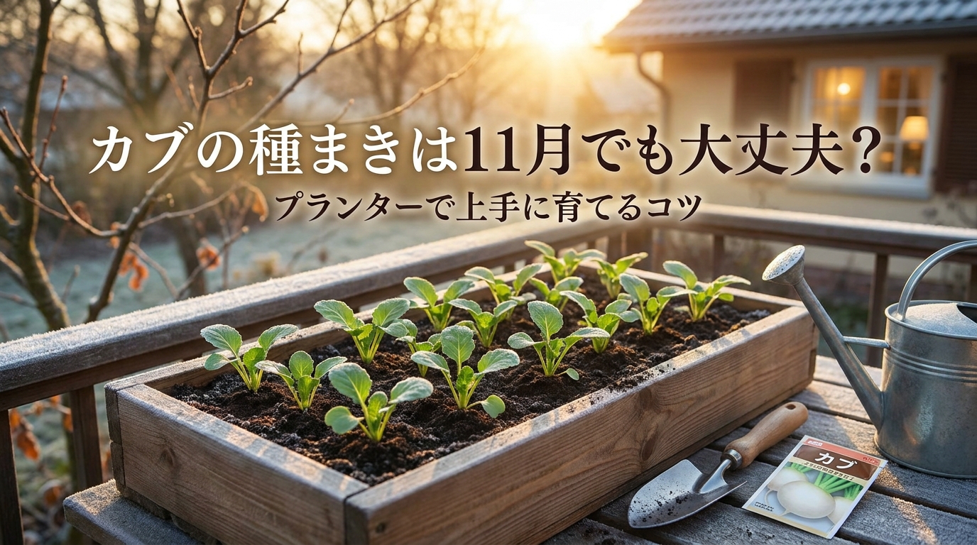 カブの種まきは11月でも大丈夫?プランターで上手に育てるコツ